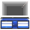 thumbnail image 4 of ChVans Modern LED TV Stand for TVs up to 80" with Adjustable LED Lights/Outlet, High Gloss Entertainment Center with Open Shelves Storage, Media Console TV Stands for Living Room, Game room, Bedroom, 4 of 7