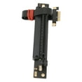 thumbnail image 3 of Câble d'Extension PCIE, Double Bande Adaptateur PCIE 5U Évier Or Stabilité des Doigts pour les Accessoires Informatiques, 3 of 8