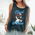 thumbnail image 4 of Men Fit Women Size Down Feral and Free Funny Raccoon Tank Top – 4th of July USA Flag Shirt – Patriotic Independence Day Graphic Tee, 4 of 6