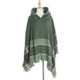 thumbnail image 3 of Fashion Shawl for women, striped, with Hood (MultiDarkBlue), 3 of 11