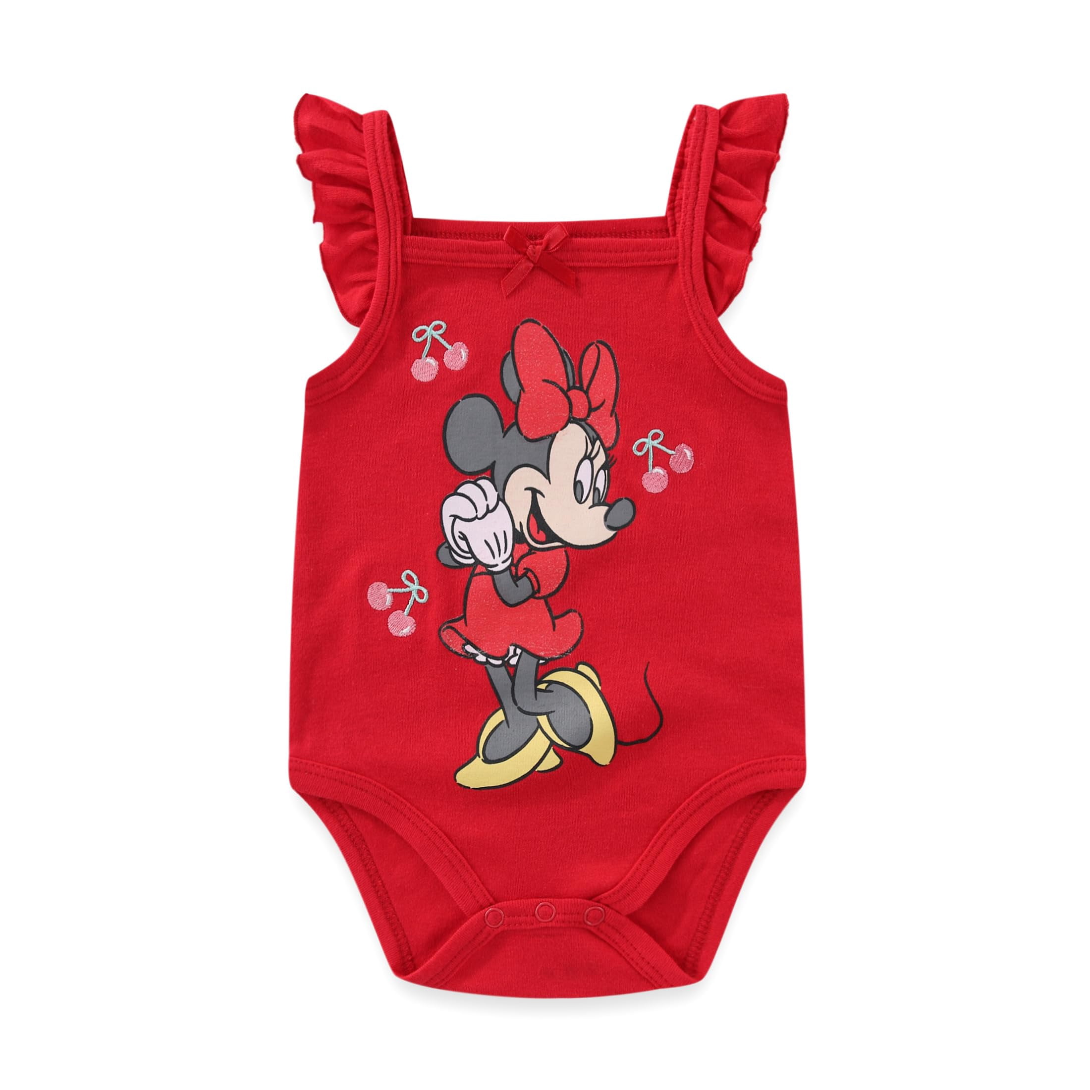Disney Minnie Mouse Bodysuit (Baby Girls), 3 Pack, Sizes 3M-12M