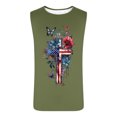 thumbnail image 4 of Camiseta sin mangas de cuello redondo para hombre, ropa de ocio, fitness, para el hogar, pijamas, camiseta con estampado de moda a color, blusa deportiva de poliéster para hombre, 4 of 5