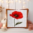 thumbnail image 5 of DIY Latch Hook Pillow Kits Red Poppy Flower Printed Pillowcase Crochet Yarns Hooking Handmade Pillow Cover Cushion for Home Sofa Decoration 17x17inch-1, 5 of 7
