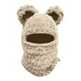 thumbnail image 1 of Bear Ski Machine Washable Knit Face With Ears & Face For Cold Weather Skiing Climbing Exercise Stool for Working Out under The Desk Elliptical Fitness Finds Exercise Gliders Pedal Exercise Reverse, 1 of 2