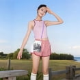thumbnail image 3 of Lightweight Crossbody Cell Phone Purse Bag with Arm Band, Wallet & Key Pouch for Walking, Travel and Hiking, Brooklyn Hologram, Purple, 3 of 7