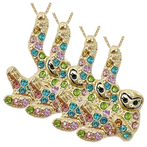 Collar de Oso perezoso High Monaco SlothyNeck03 4 Pzas Dorado Metal