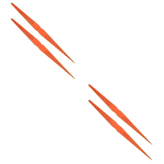 4 Pcs Gap Gauge Car Tools Ruler for Door Measuring Plastic