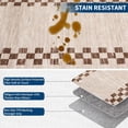 thumbnail image 4 of Scalloped Area Rugs For Living Room Bedroom Machine Washable&Non Slip Vintage Rug Area Rug Modern Border Throw Floor Carpet For Home Office Decorate, 4 of 8