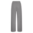 thumbnail image 6 of larppty Baggy Wide Leg Sweatpants for Women Fleece High Waist Joggers with Pockets Lightweight Comfy Drawstring Sweat Pants（Grey，S）, 6 of 9