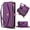 Purple, variant on Dteck Crossbody Wallet Case for Samsung Galaxy Z Fold 4 with RFID Blocking Card Holder, PU Leather Zipper Pocket Purse with Straps, Detachable Magnetic Phone Cover,Red