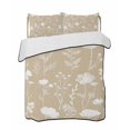 thumbnail image 2 of Quilts Queen Size, Beige Wildflowers Soft Comforter Bedding Set for Bed, Farmhouse Floral Botanical Leaves Lightweight Quilted Bedspread with Pillow Cover(2 Pieces) for All Season, 90x96 Inch, 2 of 9