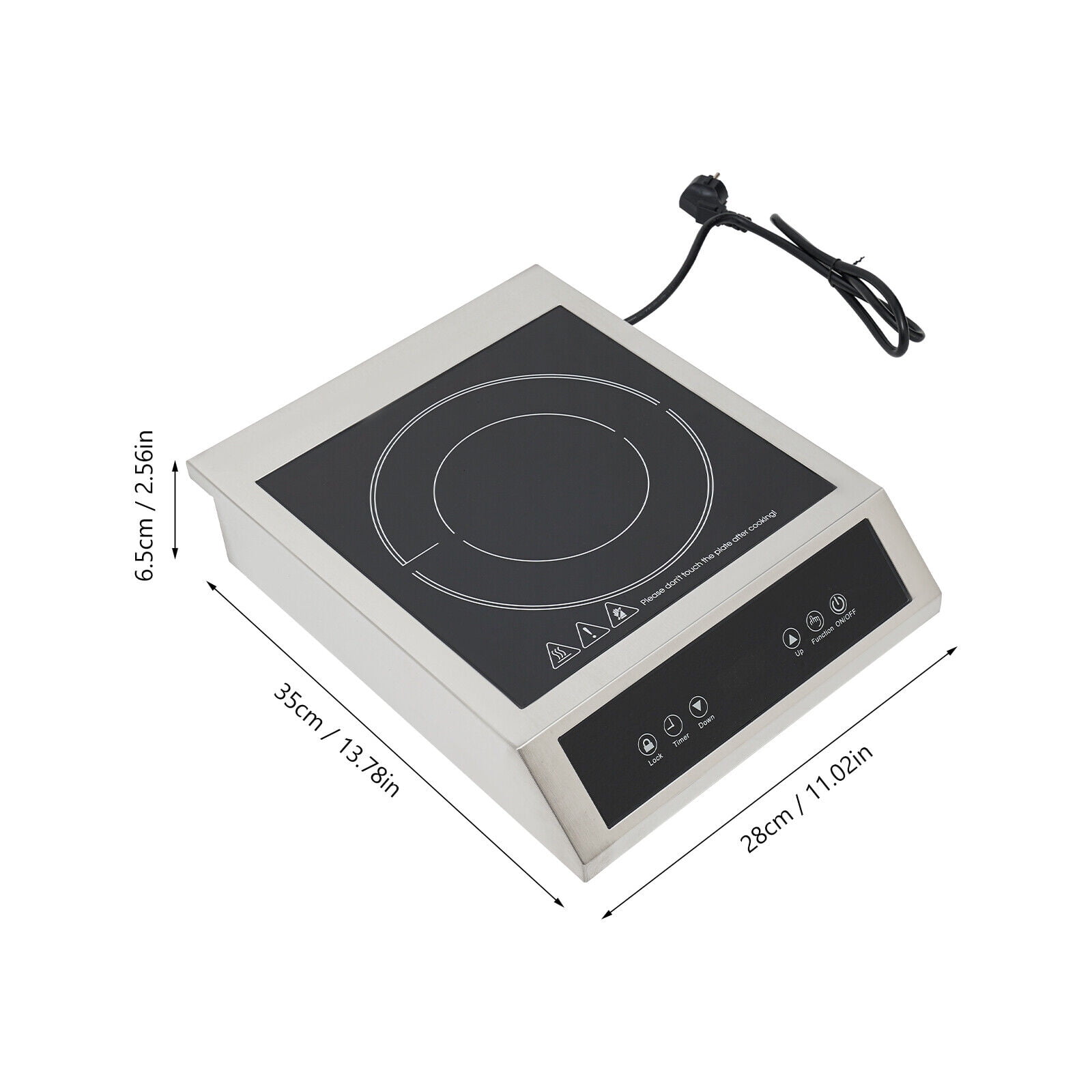 200-1800W Intelligent Induction Cooktop,Countertop Cooker Burner Stove Hot Plate