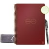Rocketbook Core Digital Reusable Notebook - Maroon - Executive Size Eco-friendly Notebook (6" x 8.8") - 36 Dot-Grid Pages - Includes 1 Pen and Microfiber Cloth