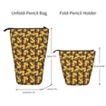 thumbnail image 2 of Lsque Cartoon Ducks Pattern Telescopic Pencil Bag Pen Holder Stationery Case, Stand-up Retractable Transformer Bag Organizer, 2 of 6