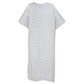 Deluxe Patient Hospital Gown Easy Care Soft Comfortable Gowns