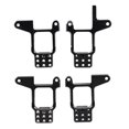 thumbnail image 2 of Paquete de 4 piezas de aros de choque de aluminio Torre delantera y trasera para actualización de orugas de roca -4 RC 1:10 Negro CUTICAT Soporte de torres de choque trasero delantero, 2 of 8