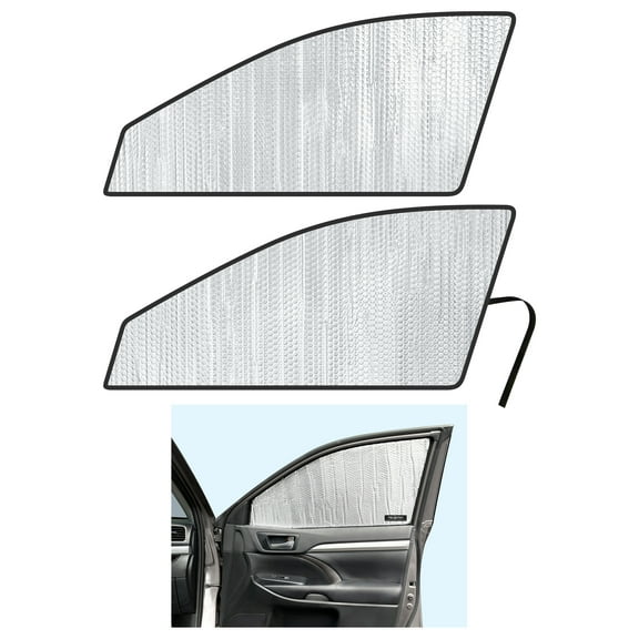 Side Window Front Row Sunshades for 2014-2019 Toyota Highlander SUV (Set of 2)