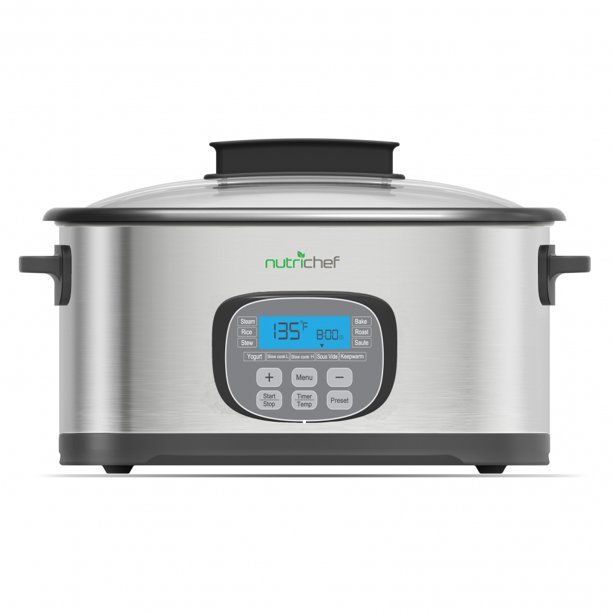 NutriChef PKPC45 Countertop Oven MultiCooker with Easy Crock Oven