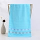 thumbnail image 1 of Toalla de baño a rayas de 75 x 35 cm | Toalla de poliéster suave y absorbente | Secado rápido para baño, gimnasio y playa | 1 paquete, 1 of 7