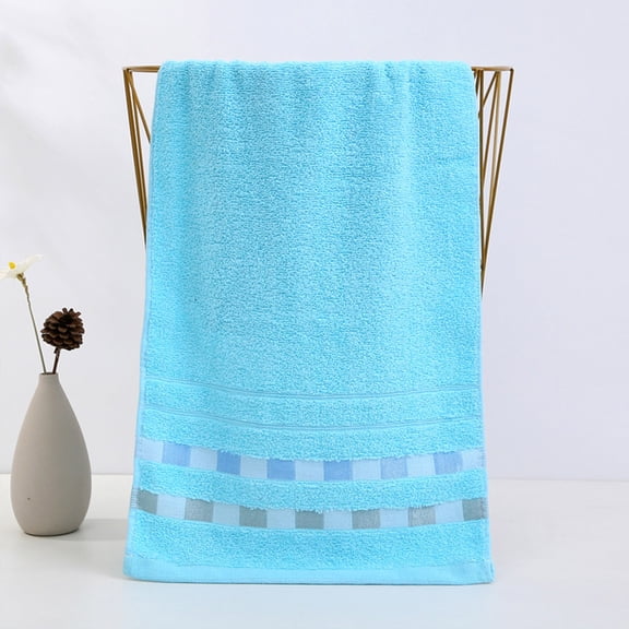 Anhility Hand Towels, 29.5x13.7in, Solid Color Ultra Soft and Highly Absorbent Thick Household Towels for Bathroom, Gym, Shower, Hotel and Spa, Blue