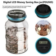 Money Banks, Digital Bank with LCD Display and Large Capacity, Automatic Coin Counting Jar Money Box for Kids Boys Girls