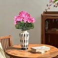 thumbnail image 7 of Artificial Geranium Plant, Binkne Realistic Silk Flowers for Outside Uv Resistant Faux Geraniums Flowers for Indoor Outdoor Home Garden Decoration, 7 of 7
