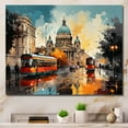 thumbnail image 1 of Designart Rome Wall art decor, Rome Wall Art, Rome City composition , Red Industrial Canvas wall art, 20x12 inches, 1 of 5