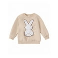 thumbnail image 2 of Musuos Kids Sweatshirt, 1-5T Long Sleeve Crew Neck Rabbit Hoodie Pullover Easter Clothes for Boys Girls, 2 of 9