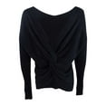 thumbnail image 2 of Bar III Women's Twist Back Pullover Sweater Black Size Medium, 2 of 3