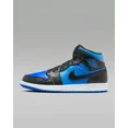 thumbnail image 2 of Ni - ke NEW Men's Size 10-11 Ni - ke Air Jordan 1 Mid AJ1 Black Royal Blue Shoes DQ8426-042, 2 of 5