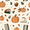 Beige Fall Leaves, variant on FORMRS 1-Subject Spiral Notebook 8" x 5" College Ruled 60 Refillable Sheet A5 Hard Cover, 2 Pack, Beige Fall Books