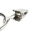thumbnail image 3 of 1.4" Inner Dia 3.5mm Thick Curtain Clip Rings Metal Chrome Plated 24Pack, 3 of 6