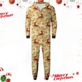thumbnail image 6 of Odeerbi Christmas Onesie Pajamas for Family Holiday Sleep Jumpsuit Long Sleeve Family Christmas Pajamas Matching Sets Dad Printed Loungewear Jumpsuit Sleepwear Xmas PJs Set Yellow, 6 of 9