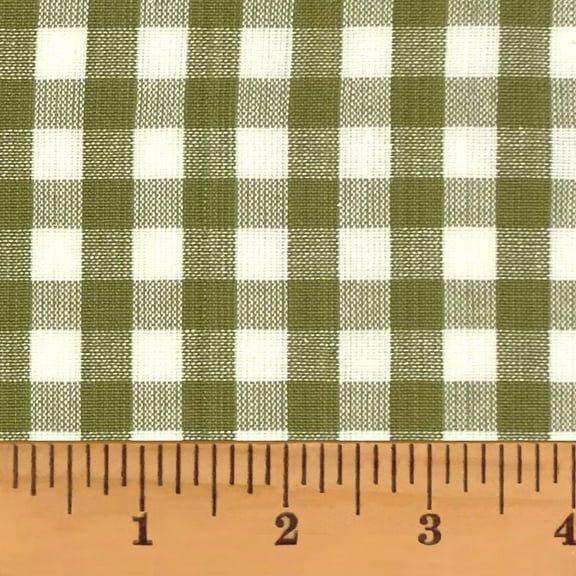 JCS Sage Green 5 Mini Buffalo Plaid Homespun Cotton Fabric Sold by the Yard