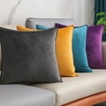 thumbnail image 5 of Cterwk Decorative Cushion Case with Zipper, Velvet Soft Throw Pillow Covers for Couch Sofa Bedroom Living Room, 16 x 16inch, 5 of 8