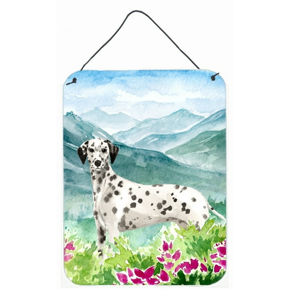 Mountian Flowers Dalmatian Wall or Door Hanging Prints