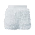 thumbnail image 5 of JIAYUE Women's Skirts Mini Flounce Hem Design Dropped Waist Pure Color Casual Summer Party Night Wear Female Trendy Skirt, 5 of 5