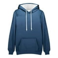 thumbnail image 3 of MELDVDIB Mens Hoodies Outdoor Sport Gym Oversized Hooded Sweatshirt Fashion Casual Gradient Long Sleeve Pullover Tops with Pocket Blue L, 3 of 5