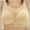 Beige, variant on Lilgiuy Woman's Fashion Plus Size Wire Free Comfortable Push Up Hollow Out Bra Underwear for Home Leisure