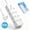 White, variant on RONY 16-Outlet Surge Protector Power Strip with 4 USB Ports, 6.5ft Extension Cord, Black