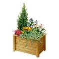 thumbnail image 3 of VegTrug 24" x 15" Rectangle Wooden Planter - Natural, 3 of 4