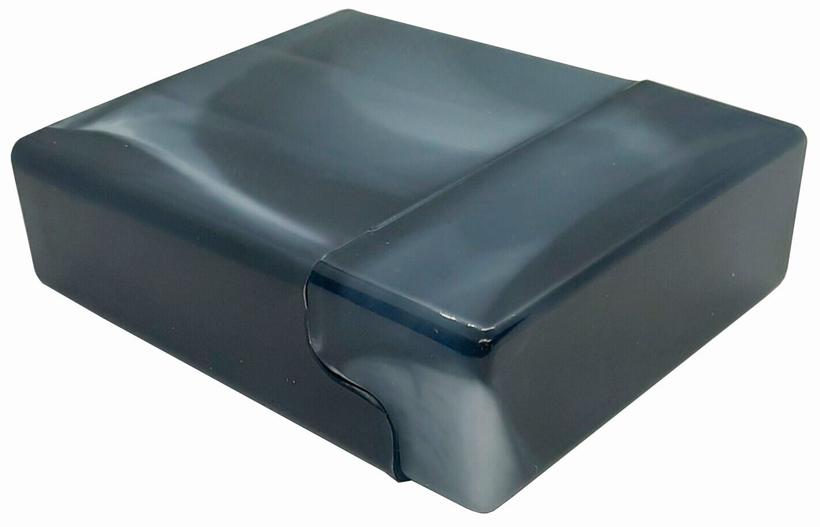 12PK King Size Crush-Proof Plastic Flip Open Case Holds 25 Cigarettes - 2602