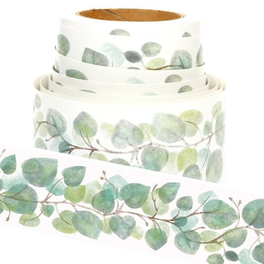 Youngever 52.5 ft Bulletin Board Borders for Classroom Decoration, Eucalyptus Design YE393.877