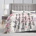 thumbnail image 3 of Inspirational Blanket Birthday Gifts Positive Throw Blanket Inspirational Gifts for Women Girls Soft Sofa Blanket Throw Blanket for Travel Camping Bed Blanket for Home Car 50"X40" Small, 3 of 6