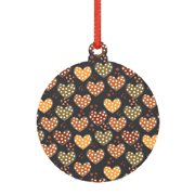 Giroia Heart for Acrylic Christmas Pendant for Christmas Tree Winter Holiday Xmas Gift for Women Men Hanging Ornament 3"-Round Shape
