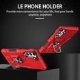 thumbnail image 2 of Allytechgroup for Samsung Galaxy A55 Case with Stand, [Built-in Kickstand] Support Magnetic Car Phone Mount Military Grade Drop Protection Phone Case for Samsung Galaxy A55, Red, 2 of 10