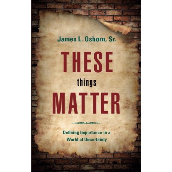 Pre-Owned These Things Matter: Defining Importance in a World of Uncertainty (Paperback) 1615665129 9781615665129