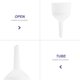 thumbnail image 2 of OUNONA 2Ud Buchner Funnel De Plástico PP Resistente Para Laboratorio Y Con Papel, 2 of 7