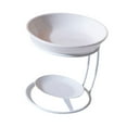 thumbnail image 1 of Tnarru Ceramic Oil Burner Aroma Diffuser Metal Frame for Home Yoga Office White, 1 of 7