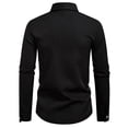thumbnail image 5 of Xzbqbs Polo Shirts for Men Long Sleeve Button Down Wrinkle Free Shirt Casual Untucked Stretch Dress Shirts Lightweight Shirts, 5 of 8